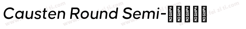 Causten Round Semi字体转换